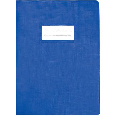 Paquet de 10 protège-cahiers avec rabats épaisseur 22/100ème 21 x 29,7 cm coloris bleu