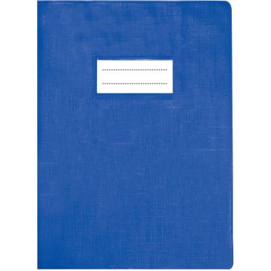 Paquet de 10 protège-cahiers avec rabats épaisseur 22/100ème 24 x 32 cm coloris bleu
