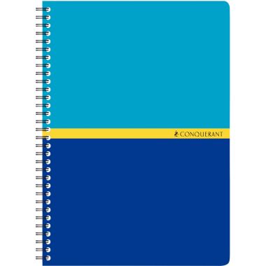 Carnet à reliure intégrale 180 pages CONQUERANT, format A5, quadrillé 5x5, papier 70 g