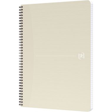 Cahier à reliure intégrale 100 pages MY REC'UP format A4, quadrillé 5x5, couverture carte coloris assortis