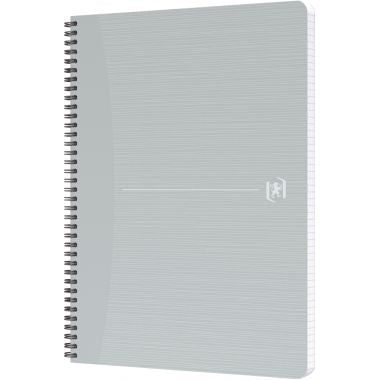 Cahier à reliure intégrale 100 pages MY REC'UP format A4, quadrillé 5x5, couverture carte coloris assortis