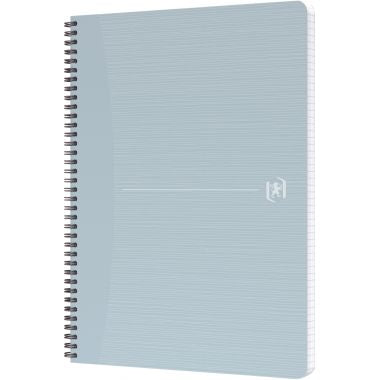 Cahier à reliure intégrale 100 pages MY REC'UP format A4, quadrillé 5x5, couverture carte coloris assortis