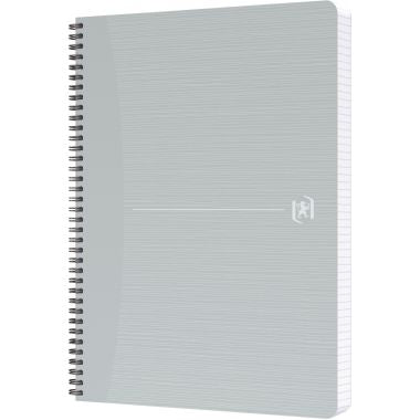 Cahier à reliure intégrale 180 pages MY REC'UP format A4, quadrillé 5x5, couverture carte coloris assortis