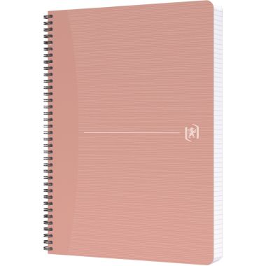 Cahier à reliure intégrale 180 pages MY REC'UP format A4, quadrillé 5x5, couverture carte coloris assortis