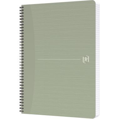 Cahier à reliure intégrale 180 pages MY REC'UP format A4, quadrillé 5x5, couverture carte coloris assortis