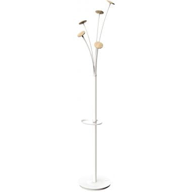 Portemanteau Festival blanc et bois clair