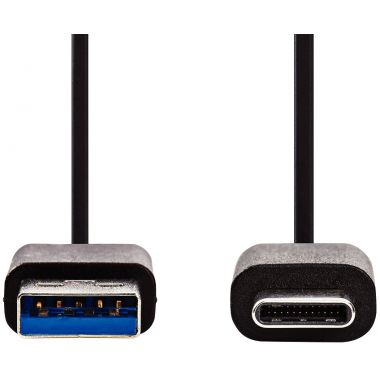 Cordon USB 3.2 type A vers type C noir 1m