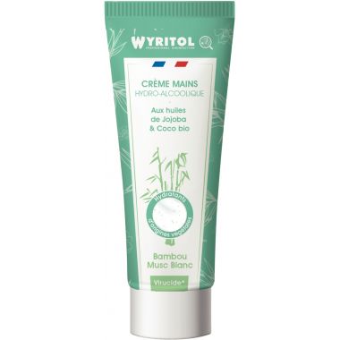 Tube 75ml crème hydroalcoolique bambou musc blanc