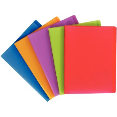 Carton de 5 protège-documents COLOR FRESH 200 vues, coloris assortis