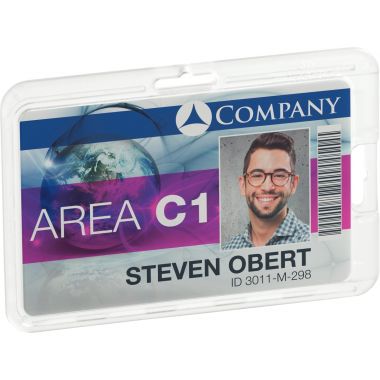 Boîte de 10 porte-carte de sécurité rigide permanent