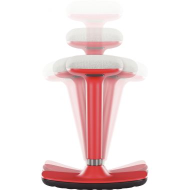 Tabouret assis debout Tim noir/blanc