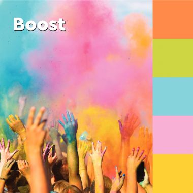 Paquet de 5 blocs de 90 feuilles Super Sticky post-it, 76 x 76 mm collection boost