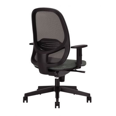 Siège opérateur Laeger structure noir/assise gris moyen et dossier noir