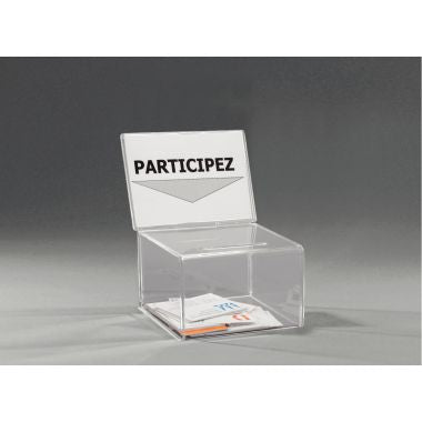 Urne avec porte-affiche A6 16x19,5x11cm