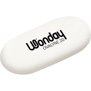 Boîte de 20 gommes Ovalyne blanches