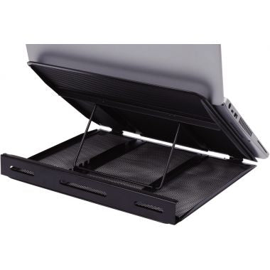Support métal ventilé pour ordinateur portable Mesh noir