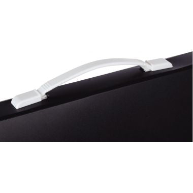 Valisette en polypropylène, dos 4 cm, noir opaque