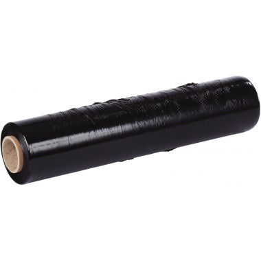 Carton de 6 films étirables 17microns recyclés noirs