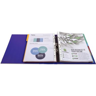 Exacompta Classeur à levier PREM'TOUCH format A4+, dos 8 cm, violine - 53357E