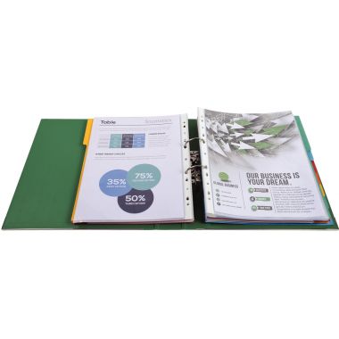 Exacompta Classeur à levier PREM'TOUCH format A4+, dos 5 cm, vert foncé - 53153E