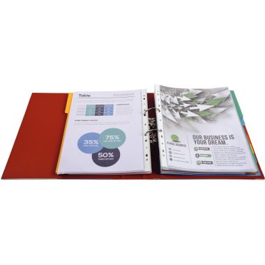 Classeur à levier PREM'TOUCH format A4+, dos 5 cm, bordeaux - 53104E