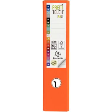 Exacompta Classeur à levier PREM'TOUCH format A4+, dos 8 cm, orange - 53344E