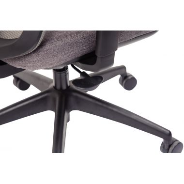 Siège Strarkle structure noire/assise et résille gris/carter et support dorsal saumon