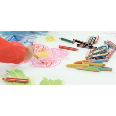 Étui de 6 crayons Woody pastels + 1 taille - crayon