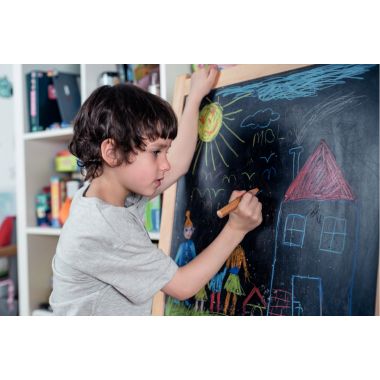 Étui de 6 crayons Woody pastels + 1 taille - crayon