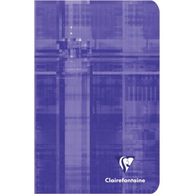 Carnet piqué 96 pages CLAIREFONTAINE, format 11x17 cm, seyès, papier 90g