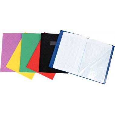 Paquet de 10 protège-cahiers avec rabats épaisseur 22/100ème 21 x 29,7 cm coloris bleu