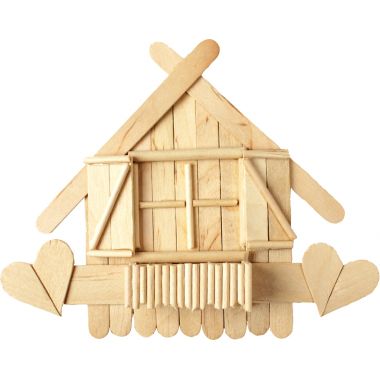 Méga pack de construction en bois, 450 pièces