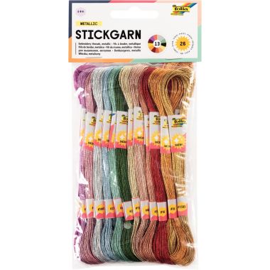 Sachet de 26 écheveaux pour bracelets brésiliens métallisés