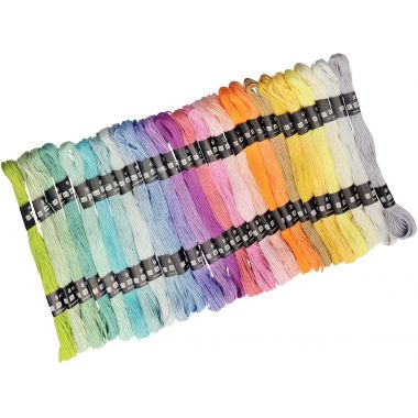 Sachet de 52 écheveaux pour bracelets brésilien pastel
