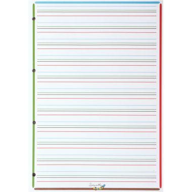 Étui de 50 feuillets mobiles perforés DYS, format A4 interligne 3 mm