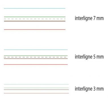 Cahier DYS format 17x22 cm, 48 pages interligne 5 mm