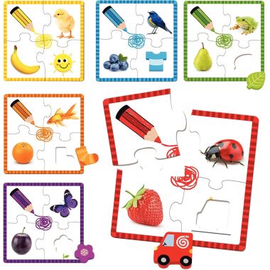 Boite de 6 Color puzzles, 30 pièces