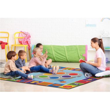 Tapis 200x200cm apprendre les couleurs