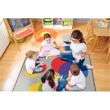 Tapis 200x200cm les couleurs primaires