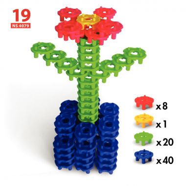 Boite de 24 fiches d'activités pour le jeu Connecting Blocks 71045
