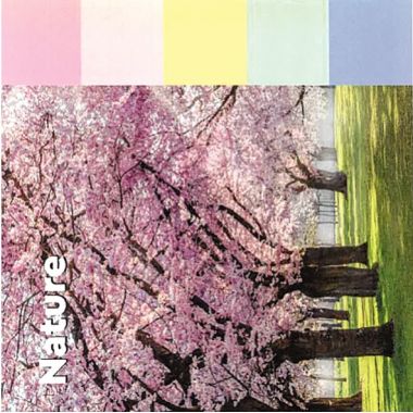 Tour distributrice de 24 blocs de 100 feuilles post-it recyclées et repositionnables 38 x 51 mm collection nature