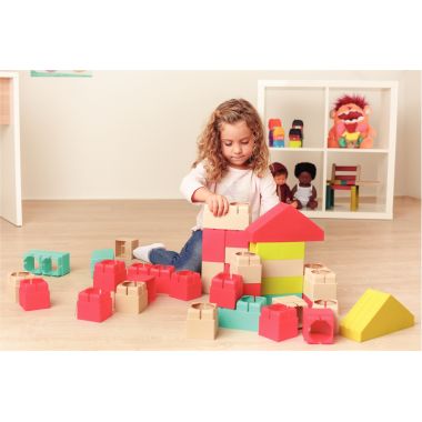 Boite de 40 briques géantes souples ECO FRIENDLY