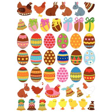 Sachet de 392 gommettes de Paques