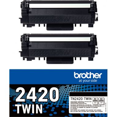Brother TN2420TWIN pack de 2 toners laser noir authentique
