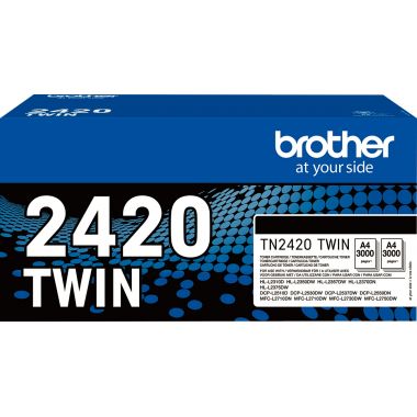 Brother TN2420TWIN pack de 2 toners laser noir authentique