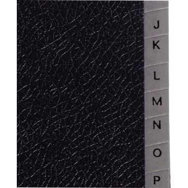 Trieur alphabétique grainé 26 compartiments, noir