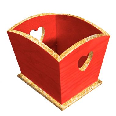 Lot de 5 vide-poches en bois