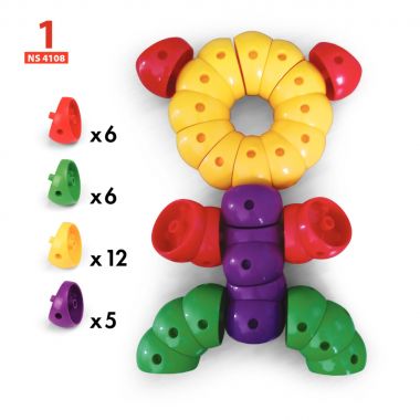 Boite de 24 fiches d'activités pour le jeu Rondocolor XXL 71041
