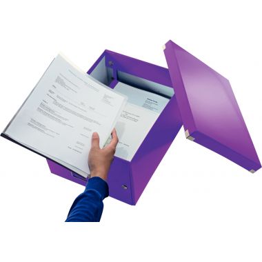 Boite de rangement CLICK&STORE A4+ violette