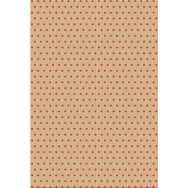 Sachet de 50 pochettes kraft 21x37+7cm pois
